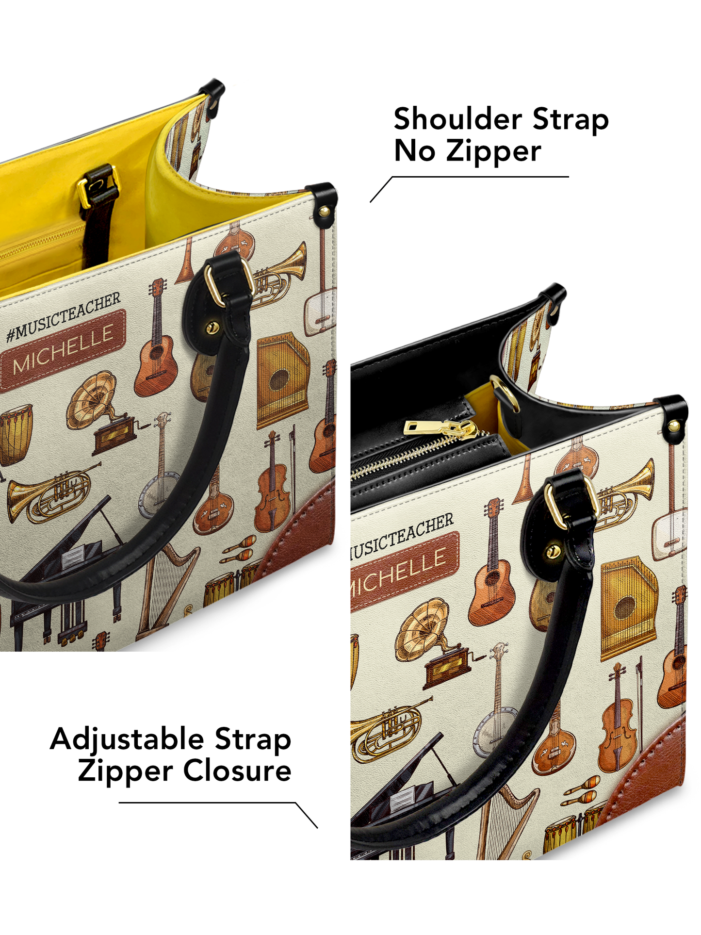 Music Teacher Leather Bag