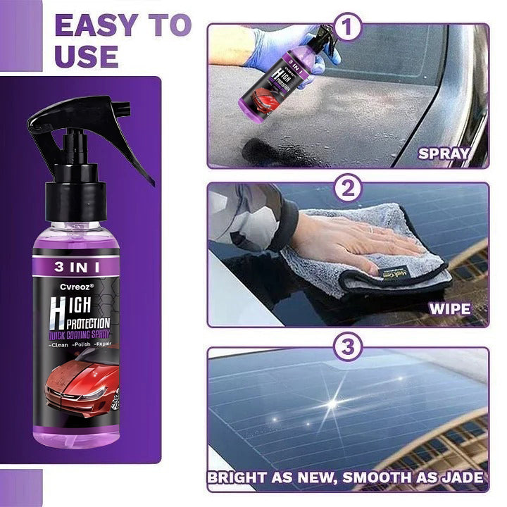 TLOPA® 3-in-1 Super Gloss & Protection Car Coating Spray