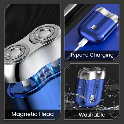 2026 New Model 🎁German Mini Dual-Head Electric Shaver🚨Last Day Promotion 60% OFF⏰