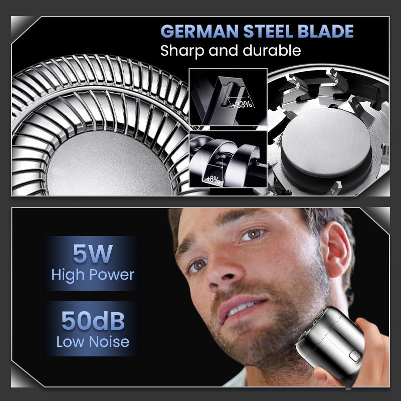 2026 New Model 🎁German Mini Dual-Head Electric Shaver🚨Last Day Promotion 60% OFF⏰