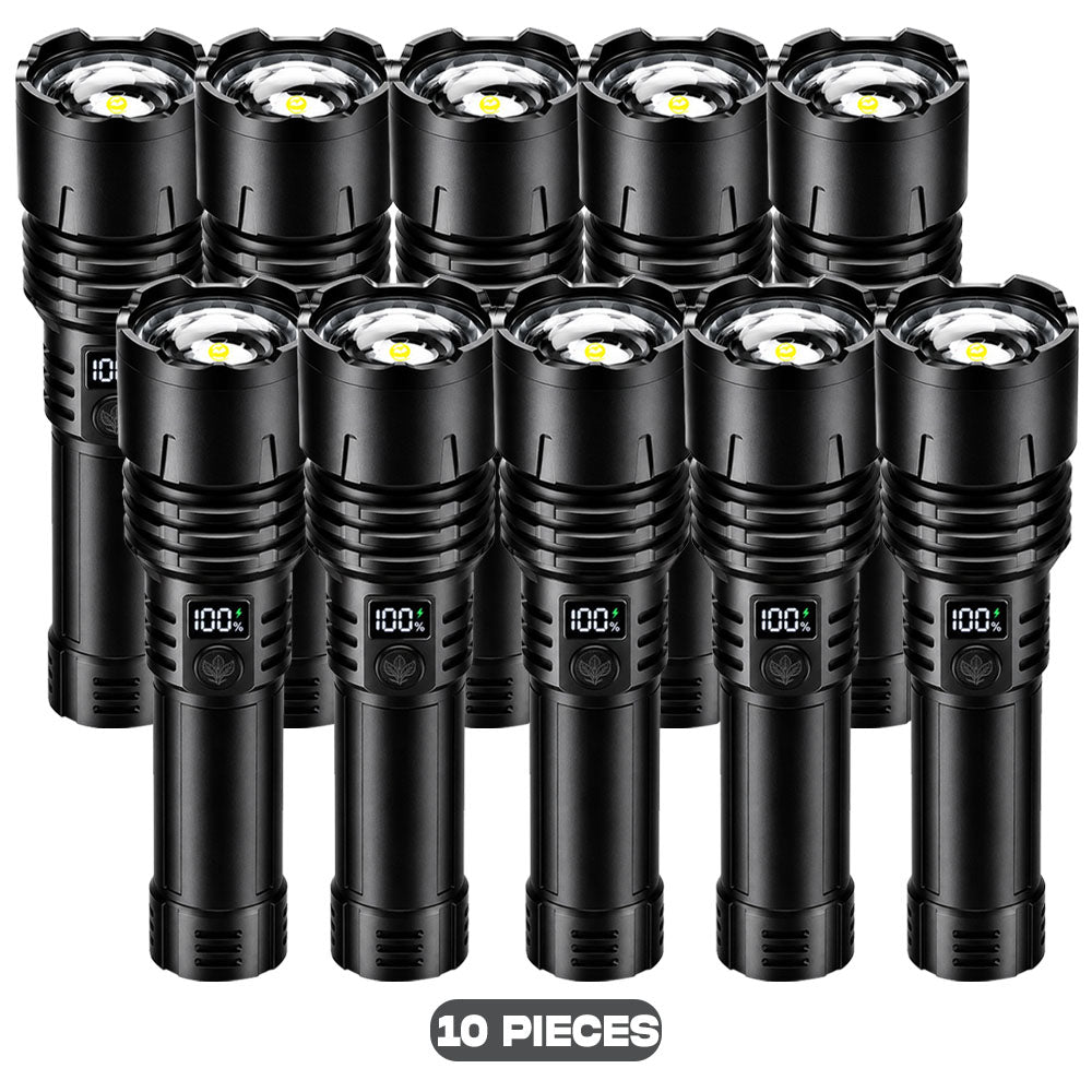 🔥BEST SALE: 70% OFF + 🎁🔦 2026 Super Bright Ultimate Tactical Flashlight,🔥1M+ Sold Worldwide, 80X Brightness, 120-Hour RUN TIME, Smart LED Display, Military-Grade CREE LED