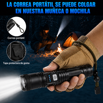 🔥 ¡60% DE DESCUENTO! Linterna Ultimate Superbrillante 🔦 Durabilidad de Grado Militar, 50X Más Potente