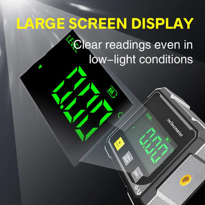 📢🔧 HOT SALE 50% OFF 🔥4-Side Magnetic Digital Angle Gauge with Laser