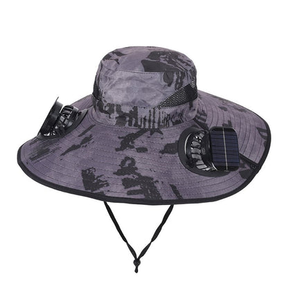 Father's Day Best Sellers ☀️Solar-Powered Outdoor Cooling Fan Hat With Mist