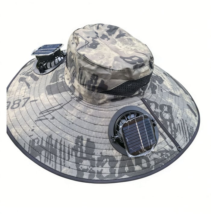 Father's Day Best Sellers ☀️Solar-Powered Outdoor Cooling Fan Hat With Mist