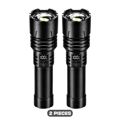 🔥BEST SALE: 70% OFF + 🎁🔦 2026 Super Bright Ultimate Tactical Flashlight,🔥1M+ Sold Worldwide, 80X Brightness, 120-Hour RUN TIME, Smart LED Display, Military-Grade CREE LED