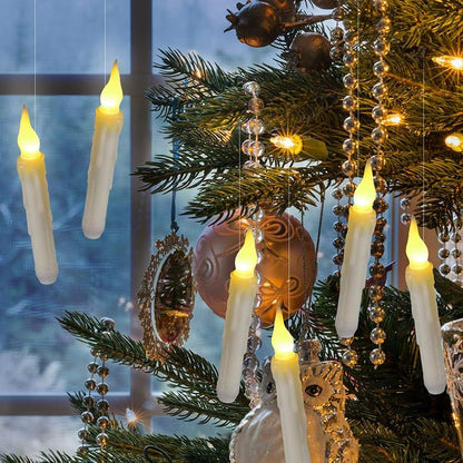 2025 Holiday Magic Flameless Floating Candles (12PCs With Wand)