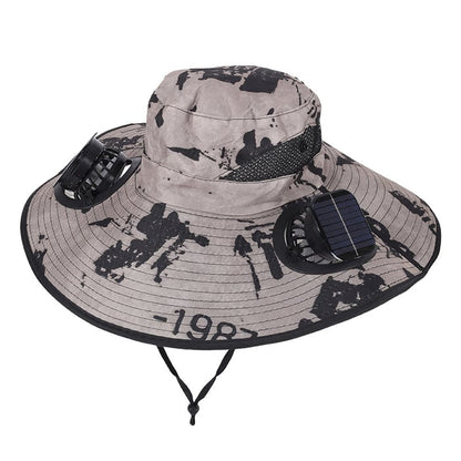 Father's Day Best Sellers ☀️Solar-Powered Outdoor Cooling Fan Hat With Mist