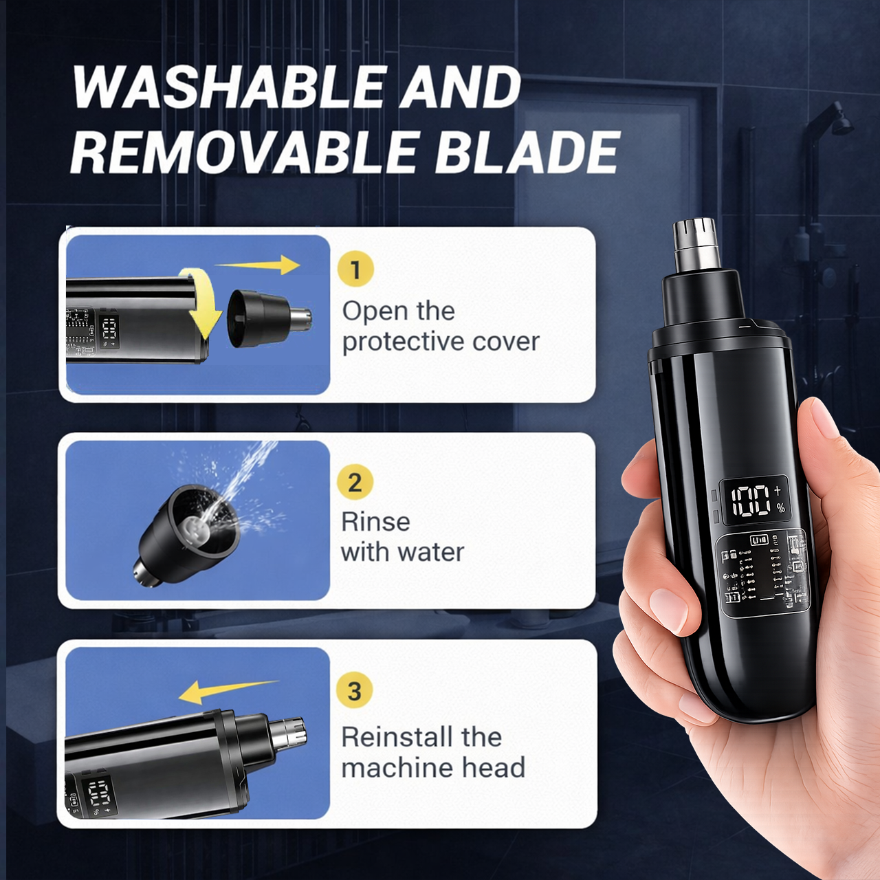 Smart Electric Nose Hair Trimmer