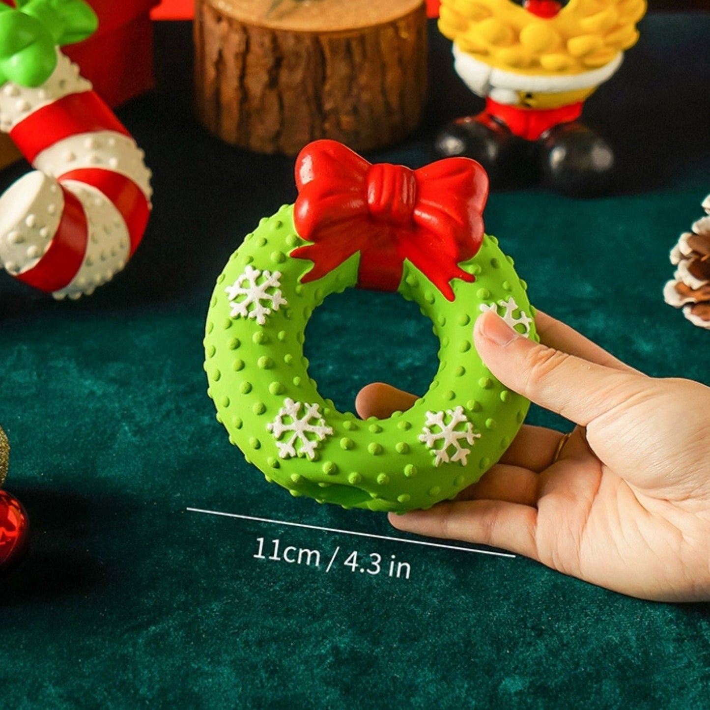 Christmas Latex Pet Chew Toys | Durable Dog Chew Toys