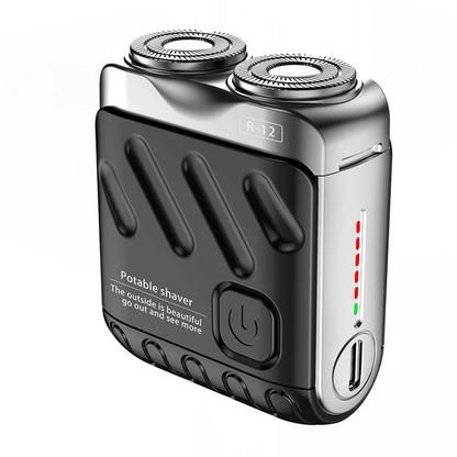 SALE 70% OFF + FREE GIFT 🔥 Portable Mini Rotary Electric Shaver, 9000RPM Magnetic Dual-Head, Rechargeable IPX7 Waterproof Wet/Dry