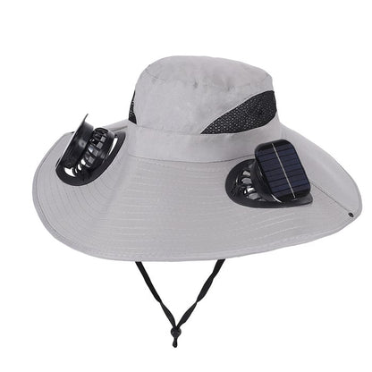 Father's Day Best Sellers ☀️Solar-Powered Outdoor Cooling Fan Hat With Mist