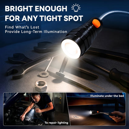 NEW UPGRADED Extendable Magnetic Pickup Tools - Telescoping Magnet with LED Flashlight