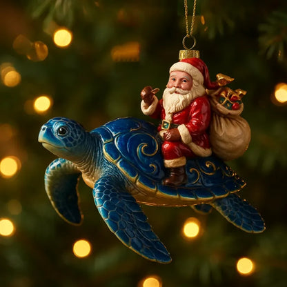 Christmas Octopus Acrylic Ornament – Deep Sea Holiday Magic