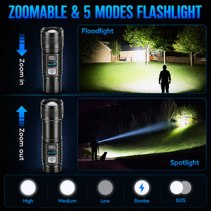 HOT SALE 60% OFF!!⏰ Super Bright Ultimate Flashlight 🔦Military-Grade Durability, 50x Powerful Than Standard Flashlight
