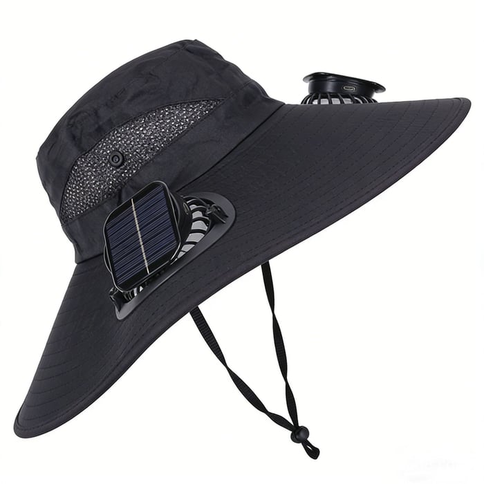 Father's Day Best Sellers ☀️Solar-Powered Outdoor Cooling Fan Hat With Mist