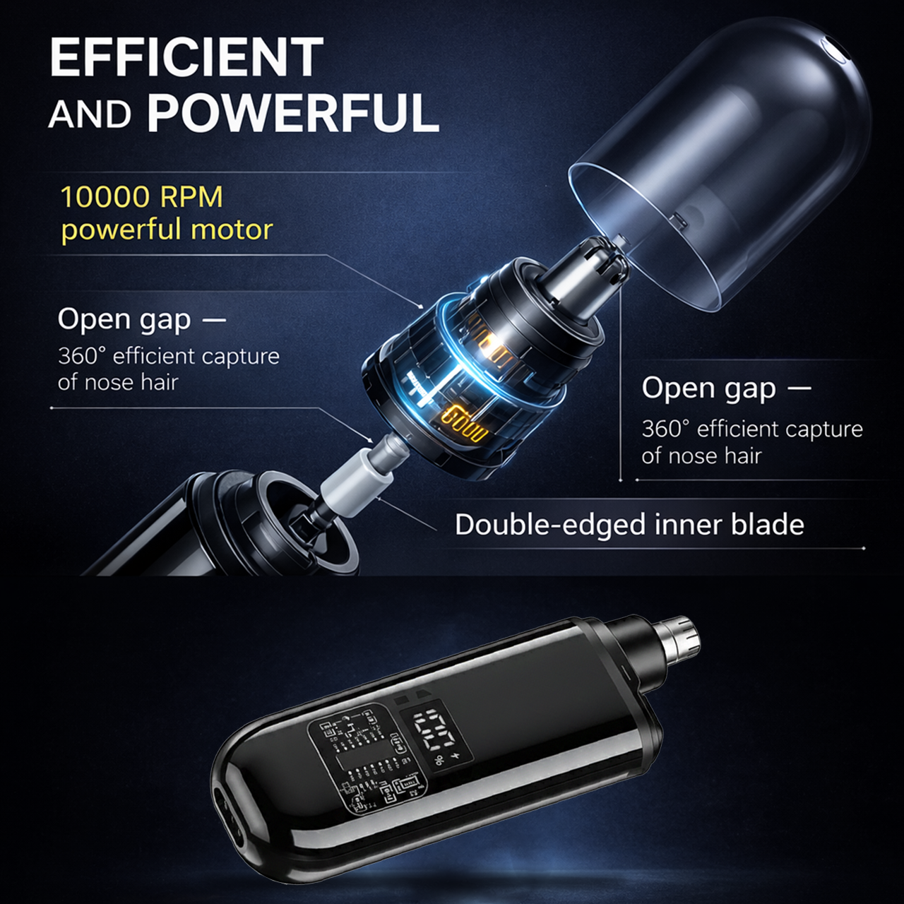 Smart Electric Nose Hair Trimmer