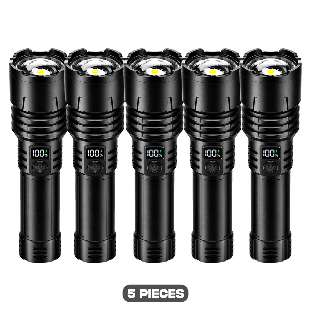 🔥BEST SALE: 70% OFF + 🎁🔦 2026 Super Bright Ultimate Tactical Flashlight,🔥1M+ Sold Worldwide, 80X Brightness, 120-Hour RUN TIME, Smart LED Display, Military-Grade CREE LED