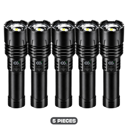 🔥BEST SALE: 70% OFF + 🎁🔦 2026 Super Bright Ultimate Tactical Flashlight,🔥1M+ Sold Worldwide, 80X Brightness, 120-Hour RUN TIME, Smart LED Display, Military-Grade CREE LED