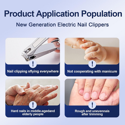 ✨ 2026 Upgraded 2-in-1 Electric Nail Clipper & Polisher for Adults and Children ✨