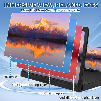 ⏰ FLASH SALE: 50% OFF + FREESHIPPING🔥 TLOPA® 4-layer HD Lens Technology Phone Screen Amplifier