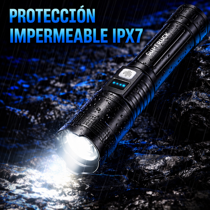 🔥 ¡60% DE DESCUENTO! Linterna Ultimate Superbrillante 🔦 Durabilidad de Grado Militar, 50X Más Potente