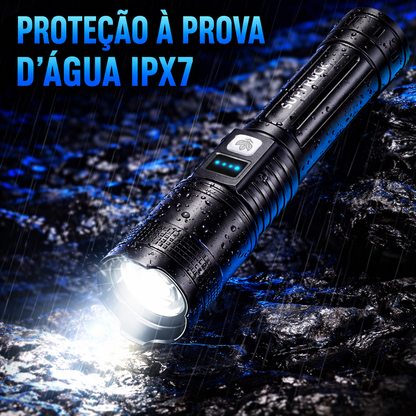 60% DE DESCONTO + BRINDE GRÁTIS ⏰Super Bright Ultimate Surrvival Flashlight🔦 Durabilidade de Grau Militar, Feixe 50X Mais Brilhante