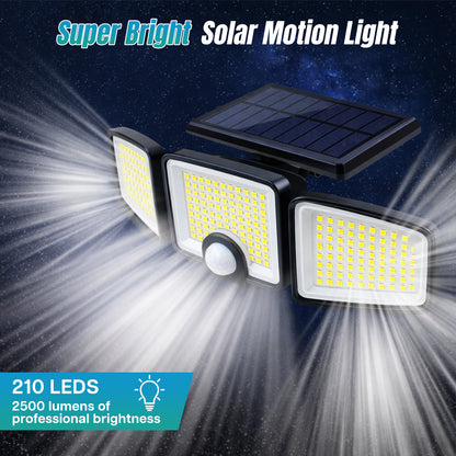 2M+ SOLD️ 🏆 Solar Outdoor Light with PIR Motion Sensor & 3 Lighting Modes