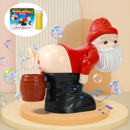 🎅TLOPA® Bubble Blowing Santa With Music & Flashing Lights🫧
