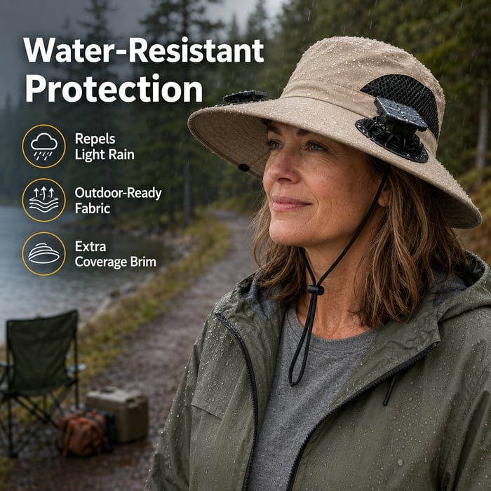 Father's Day Best Sellers ☀️Solar-Powered Outdoor Cooling Fan Hat With Mist