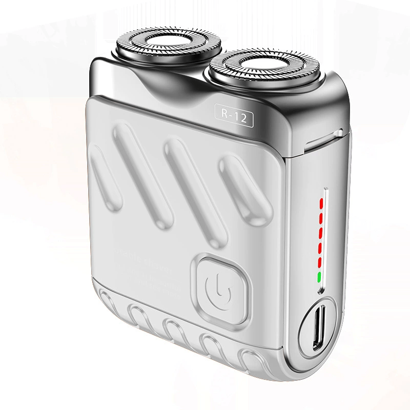 SALE 70% OFF + FREE GIFT 🔥 Portable Mini Rotary Electric Shaver, 9000RPM Magnetic Dual-Head, Rechargeable IPX7 Waterproof Wet/Dry