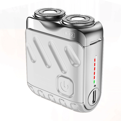 SALE 70% OFF + FREE GIFT 🔥 Portable Mini Rotary Electric Shaver, 9000RPM Magnetic Dual-Head, Rechargeable IPX7 Waterproof Wet/Dry