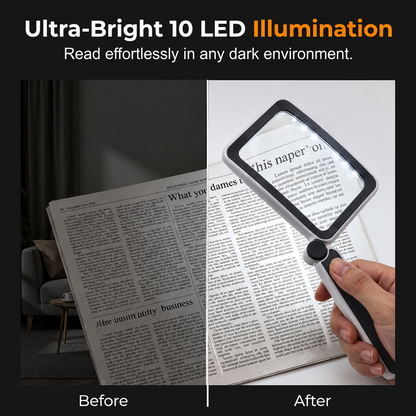 🔥 LAST DAY 60% OFF 🔥 Folding Handheld Magnifying Glass with Light for Reading - See Every Tiny Detail Instantly
