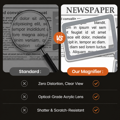 🔥 LAST DAY 60% OFF 🔥 Folding Handheld Magnifying Glass with Light for Reading - See Every Tiny Detail Instantly