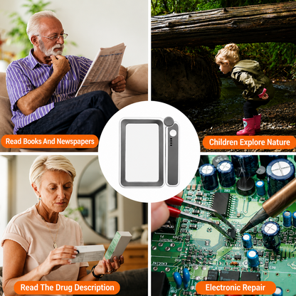 🔥 LAST DAY 60% OFF 🔥 Folding Handheld Magnifying Glass with Light for Reading - See Every Tiny Detail Instantly