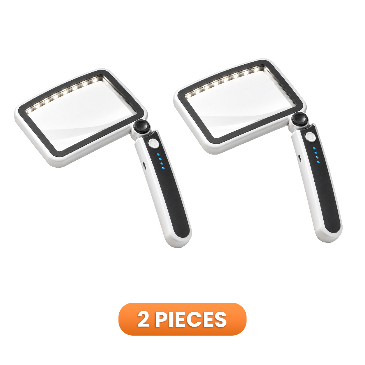 Folding Handheld Magnifying Glass with Light for Reading