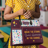 Break The Stigma Build Awareness Be The Change DNRZ0706004A Leather Bag