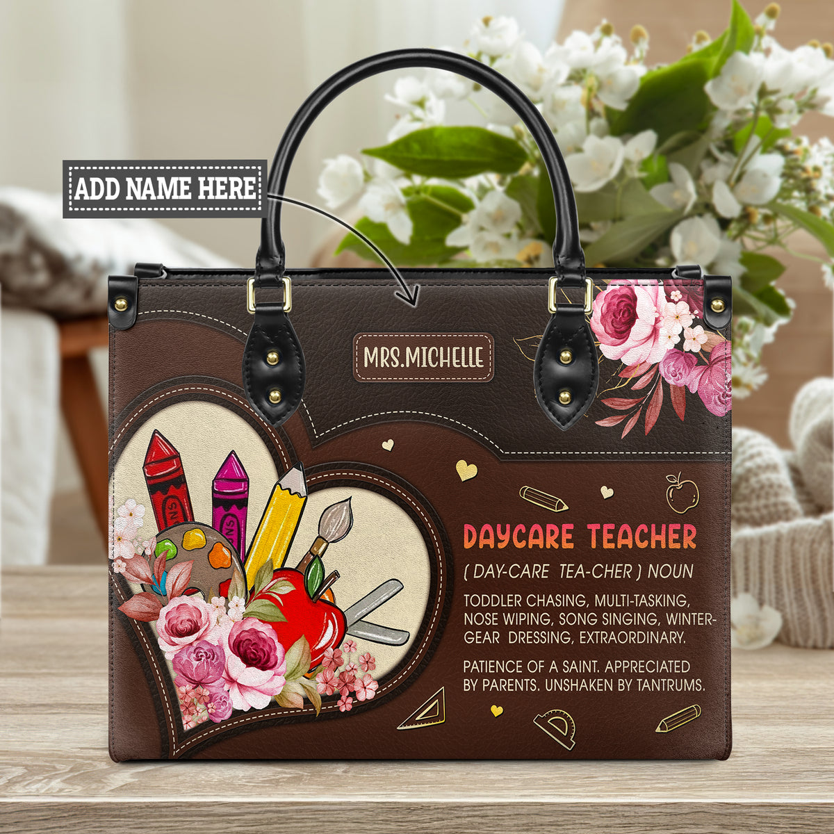 Teacher hotsell leather bag