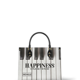 Happiness Is Playing The Piano Music Teacher ENRZ31072277FM Leather Bag