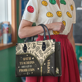 Math Teachers Have A Lot Of Problems NQAY0703002A Leather Bag