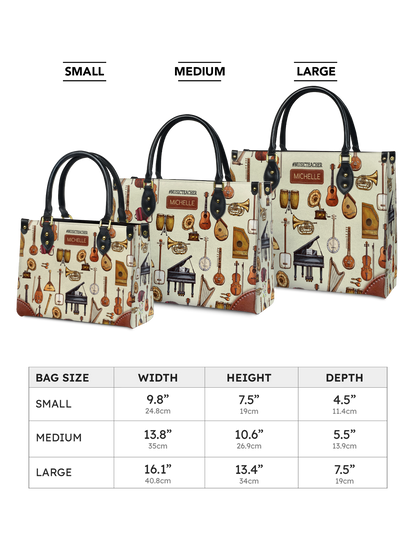 Music Teacher Leather Bag