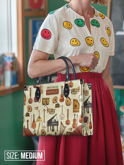 Music Teacher Leather Bag