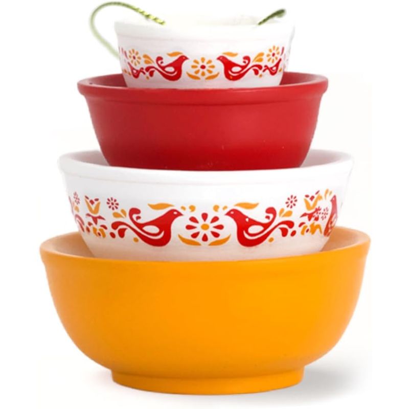 Pyrex Bowl Stack Ornament – Vintage Christmas Decor