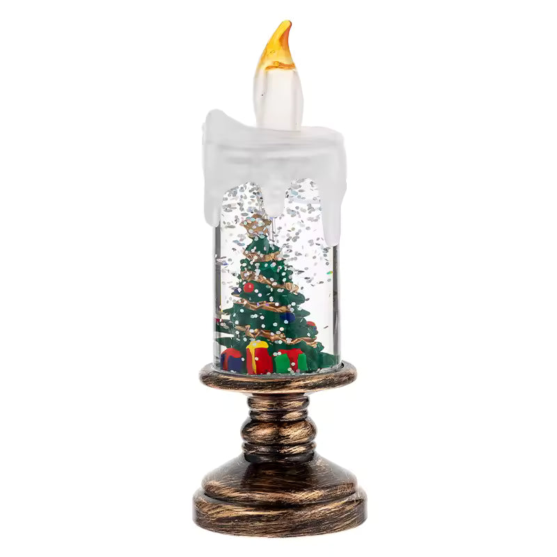 2025 Christmas Glitter Snow Globe Candle