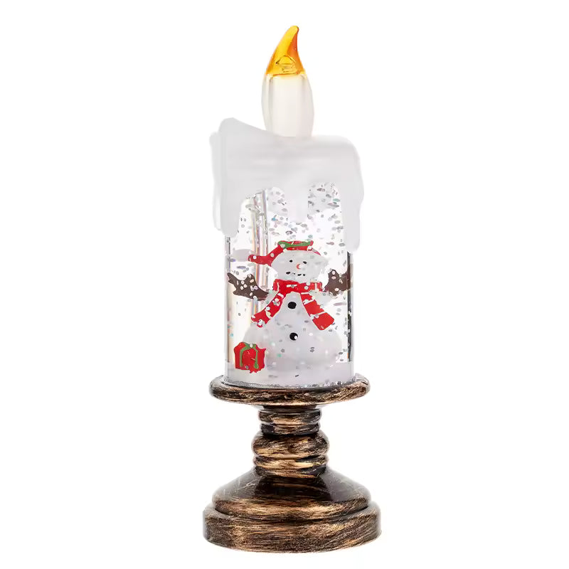 2025 Christmas Glitter Snow Globe Candle