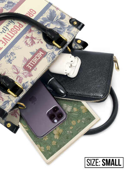 School Psychologist Grow Positive Thoughts Leather Bag