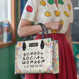 School Social Worker I Will Be There For You DNRZ0706001A Leather Bag