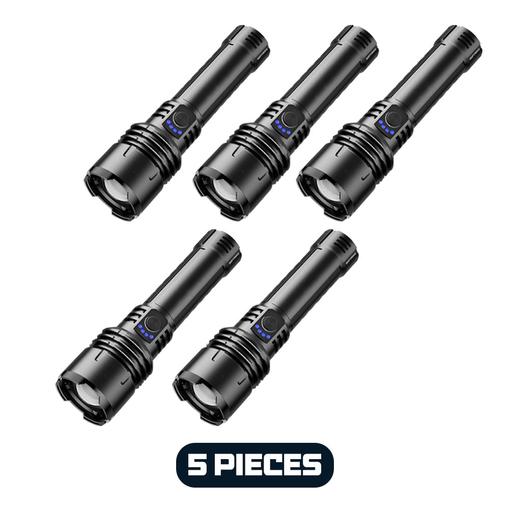 🔥60% OFF! 🔦 Super Bright UltimateLED Tactical Flashlight, Military-Grade Toughness - 80X Brightness, Cree LEDs