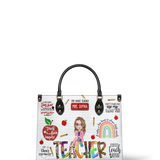 Teacher Teach Love Inspire HHRZ06110000FG Leather Bag