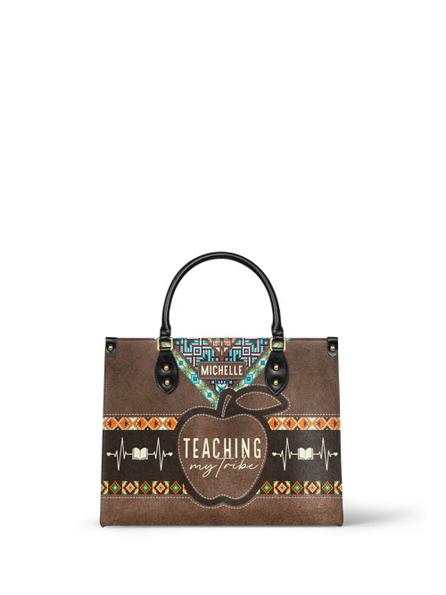 Teaching My Tribe Leather Bag